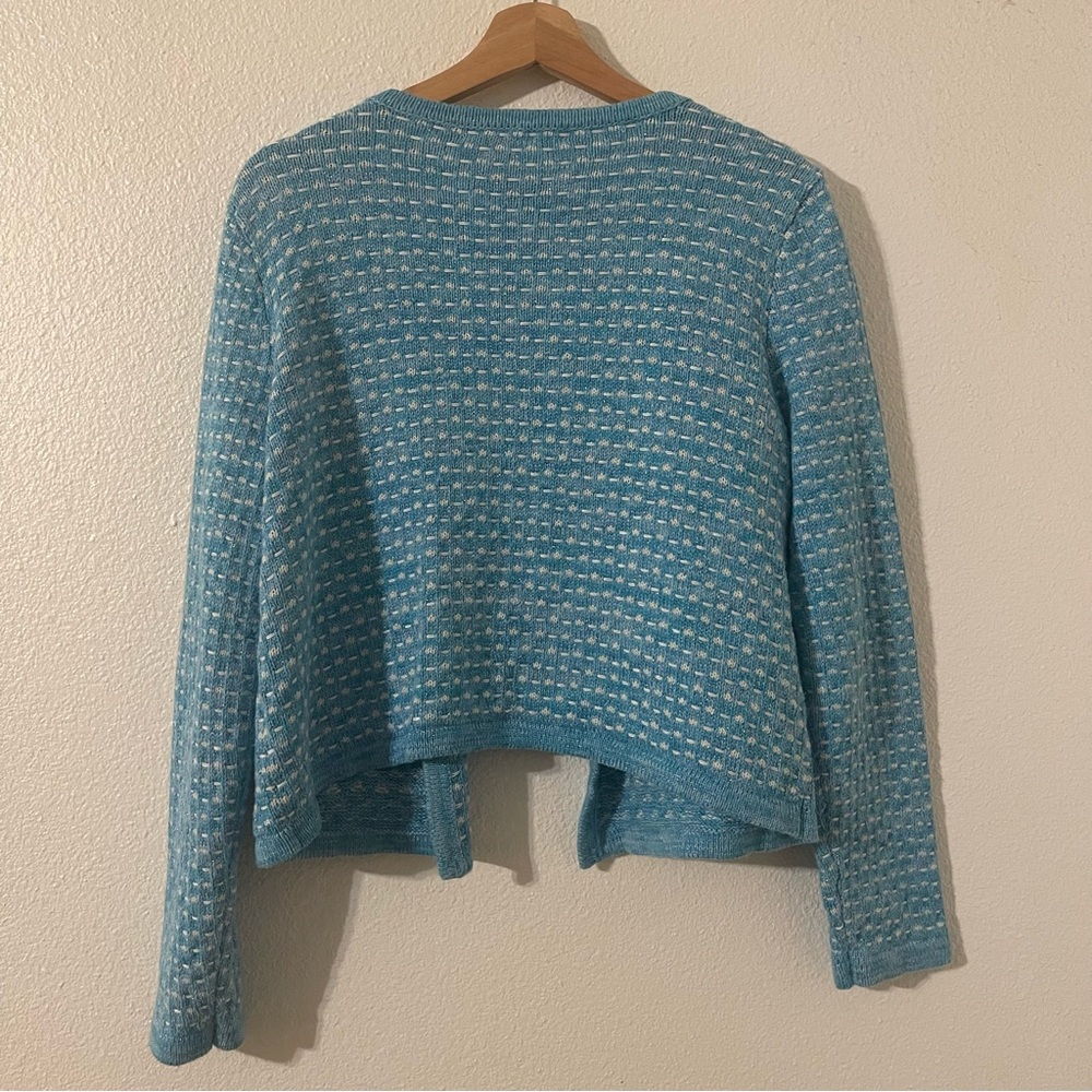 Lilly Pulitzer Blue and White Knit Sweater Size Large - Picture 8 of 12
